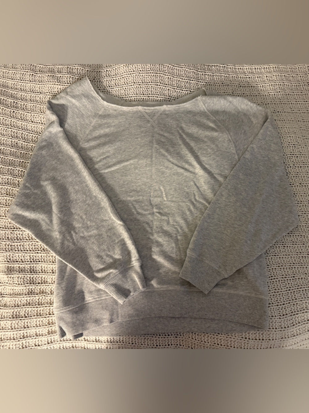 AE Basic Light Gray Crewneck Sweater